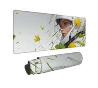 Alfombrilla Ratón Blanco Alfombrilla Ratón XXL 1500 x 800 mm, Mouse Pad Astronauta Mousepad con Base de Goma Antideslizante, Impermeable Tapete Escritorio Accesorios Gaming para Gamers, PC -hjw2601TP