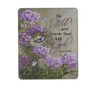 Alfombrilla Raton Bonita Hortensia Morada Mariposa Estad Quietos Y Sabed Que Yo Soy Dios Rústico 25X30Cm Portátil Alfombrilla Pequeña Tapete para Juego Ordenador