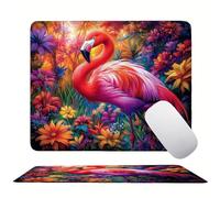 Alfombrilla Ratón Bosque Grulla Corona roja, Mouse Pad Pequeña Estampada de Alta Definición, con Bordes Cosidos, Base de Goma Antideslizante, 3 mm Ultra Delgado Alfombrilla Ratón 340x280x3mm s0z-321
