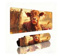 Alfombrilla Ratón Buey Alfombrilla Escritorio 600x400x3mm Pera Mouse Pad con Base de Goma Antideslizante, Mejora la Precisión y la Velocidad, Sujeción Estable en Superficies, Jugadores, PC 0B-625