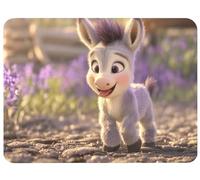 Alfombrilla Ratón Burro Alfombrilla Ratón 250x210x3mm, Animal Mouse Pad Protector Escritorio Superficie Lisa y Base de Goma Antideslizante Precisión Velocidad para Oficina, PC, Regalo Mujer, Model277