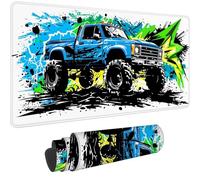 Alfombrilla Ratón Camión Alfombrilla Escritorio,2025 Nuevo Mouse Pad XXL 800 x 400 mm Mousepad Antideslizante e Impermeable,Tapete Escritorio,Desk Mat para Gaming Jugadores,PC,Oficina,(Paisaje)-dd37