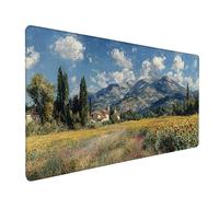 Alfombrilla Ratón Campo, Paisaje Alfombrilla Escritorio 1000x500x3mm, Mouse Pad con Bordes Cosidos, Protector Escritorio XXL Antideslizante, Accesorios Gaming, Desk Mat, para PC Oficina, Gaming 6-9573
