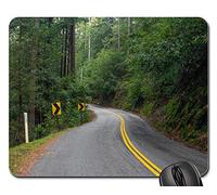 Alfombrilla Ratón, Carretera Fores California Estados Unidos Molusco América Playa Alfombrilla Gaming Antideslizante Mouse Pad Ergonómico Alfombrilla De Ratón para Ratón Oficina 25X30Cm
