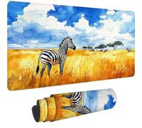 Alfombrilla Ratón Cebra Alfombrilla Escritorio,2025 Nuevo Mouse Pad XXL 1000x500 mm Mousepad Antideslizante e Impermeable,Tapete Escritorio,Desk Mat para Gaming Jugadores,PC,Oficina,(Paisaje)-dd1222