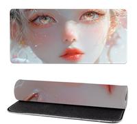 Alfombrilla Raton Chica, Color Mouse Pad 500 x 250 x 3mm Gaming Mouse Pad, Superficie Inferior Antideslizante, Movimiento Ratón más Suave, Alfombrilla Escritorio, Mejora Precision y Velocidad ks-487
