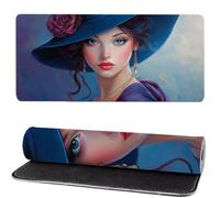 Alfombrilla Raton Chica, El Oeste Mouse Pad 900x500x3mm Gaming Mouse Pad, Superficie Inferior Antideslizante, Movimiento Ratón más Suave, Alfombrilla Escritorio, Mejora Precision y Velocidad ks-525