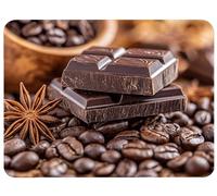 Alfombrilla Ratón Chocolate Alfombrilla Ratón 420x350x3mm, Café Mouse Pad Protector Escritorio Superficie Lisa y Base de Goma Antideslizante Precisión Velocidad para Oficina, PC, Regalo Mujer,Model389