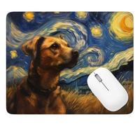 Alfombrilla Ratón cielo estrellado Alfombrilla de Ratón 420 x 350 mm Q-4718 | Mouse Pad Perro Tapete Escritorio, Base de Goma Antideslizante Mousepad Gaming, para PC Teclado Oficina Gaming en Casa