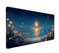 Alfombrilla Ratón Cielo Estrellado Alfombrilla Ratón XXL 80x40cm, Mouse Pad OcéAno Mousepad con Base de Goma Antideslizante, Impermeable Tapete Escritorio Accesorios Gaming para Gamers -lsy260365