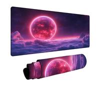Alfombrilla Ratón Cielo Estrellado Impermeable Alfombrilla Escritorio 100 x 50 x 0.3cm con Bordes Cosidos y Base de Goma Antideslizante, Mouse Pad Universo para Ordenador Portatil Mouse FSBD-7121