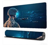 Alfombrilla Ratón Ciencia y tecnología Alfombrilla Ratón XXL 800x400x3mm Línea Mouse Pad Protector Escritorio Desk Mat Base de Goma Antideslizante para Jugadores, PC, Material Oficina, Model762
