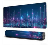 Alfombrilla Ratón Ciencia y tecnología Alfombrilla Ratón XXL 900x400x3mm Línea Mouse Pad Protector Escritorio Desk Mat Base de Goma Antideslizante para Jugadores, PC, Material Oficina, Model366