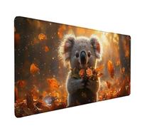 Alfombrilla Ratón Coala Alfombrilla Ratón XXL 800x300mm, Mouse Pad Amarillo Mousepad con Base de Goma Antideslizante, Impermeable Tapete Escritorio Accesorios Gaming para Gamers, PC, Regalo -lsy2603CJ