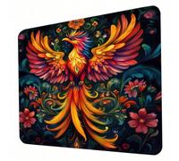 Alfombrilla Ratón Color, Alfombrilla Gaming con Base Antideslizante Mejora la Precisión y la Velocidad, Lavable, Mousepad para Ratón Inalámbrico, PC, Oficina, Hogar, Juegos 24 x 20 cm Phoenix J0-75