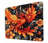 Alfombrilla Ratón Color, Alfombrilla Gaming con Base Antideslizante Mejora la Precisión y la Velocidad, Impermeable, Lavable, Mousepad para PC, Oficina, Hogar, Juegos 24 x 20 cm Phoenix (3) J0-74