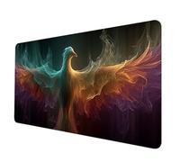 Alfombrilla Ratón Color Alfombrilla Raton XXL 1500 X 800 mm, Impermeable Mouse Pad FéNix Mousepad con 3MM Bordes Cosidos Base de Goma Antideslizante Accesorios Gaming para Jugadores, Regalo -hjw2506ZX