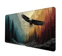 Alfombrilla Ratón Color Alfombrilla Raton XXL 600 X 300 mm, Impermeable Mouse Pad áGuila Mousepad con 3MM Bordes Cosidos Base de Goma Antideslizante Accesorios Gaming para Jugadores, Regalo -hjw2506I9
