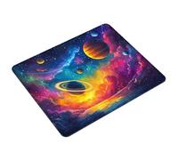 Alfombrilla Ratón Color Mouse Pad 26 x 21 cm Mousepad Impermeable con Costuras, Universo Mousepad con Base de Goma Antideslizante, Alfombrilla Ratón Pequeña para Juegos Oficina Hogar Regalo S0-164