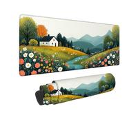 Alfombrilla Ratón Color para Jugadores, Mouse Pad Historietas Impermeable Antideslizante, Alfombrilla Raton con Bordes Cosidos para Gamer, PC, Mejora la Precisión y la Velocidad 600 x300 mm -2510J49