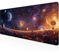 Alfombrilla RatóN Color,Universo Alfombrilla Escritorio Alfombrilla XXL Gaming 900x400x3mm Multifuncional Suave Protector Escritorio,Antideslizante Y duradero Mejora PrecisióN La Velocidad Y1-585