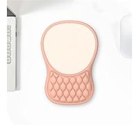 Alfombrilla Ratón con Reposamuñecas, Gaming Mouse Pad Ergonómica Apoyo, Espuma Viscoelástica, Tacto Agradable & Impermeable, Alfombra Raton Cojín, Base de Goma no Deslizante(Light Pink,4pcs)
