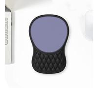 Alfombrilla Ratón con Reposamuñecas, Gaming Mouse Pad Ergonómica Apoyo, Espuma Viscoelástica, Tacto Agradable & Impermeable, Alfombra Raton Cojín, Base de Goma no Deslizante(Deep Purple,1pc)