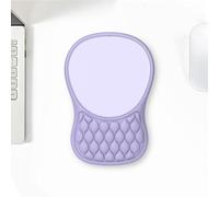 Alfombrilla Ratón con Reposamuñecas, Gaming Mouse Pad Ergonómica Apoyo, Espuma Viscoelástica, Tacto Agradable & Impermeable, Alfombra Raton Cojín, Base de Goma no Deslizante(Purple,2pcs)
