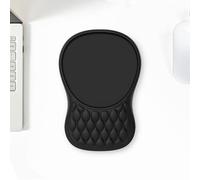 Alfombrilla Ratón con Reposamuñecas, Gaming Mouse Pad Ergonómica Apoyo, Espuma Viscoelástica, Tacto Agradable & Impermeable, Alfombra Raton Cojín, Base de Goma no Deslizante(Black,2pcs)