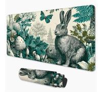 Alfombrilla Ratón Conejo Alfombrilla Gaming 700x300 mm Grande Champiñón Mouse Pad XXL Impermeable con Bordes Cosidos Alfombrilla Escritorio, Mouse Mat para el Hogar, Oficina y Sala de Juegos 3Y-1416