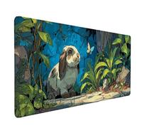 Alfombrilla Ratón Conejo Alfombrilla Ratón XXL 1000x500mm, Mouse Pad Animal Mousepad con Base de Goma Antideslizante, Impermeable Tapete Escritorio Accesorios Gaming para Gamers, PC, Regalo -lsy260363