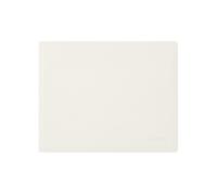 Alfombrilla Ratón Cuero Blanco - Esquinas Cuadradas y Costura Artesanal
