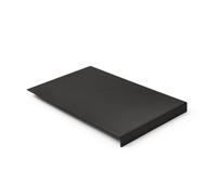 Alfombrilla Ratón Cuero Gris Antracita - Protector de Bordes y Antideslizante