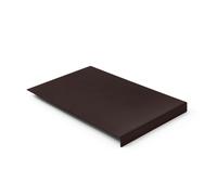 Alfombrilla Ratón Cuero Marrón Oscuro - Protector de Bordes y Antideslizante