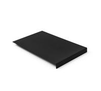 Alfombrilla Ratón Cuero Negro - Protector de Bordes y Antideslizante