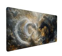 Alfombrilla Ratón DragóN Alfombrilla Ratón XXL 800x400x3mm, Mouse Pad Animal Mousepad con Base de Goma Antideslizante, Impermeable Tapete Escritorio Accesorios Gaming para Gamers, Regalo -lsy2603IV
