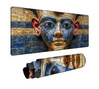 Alfombrilla Ratón Egipto Impermeable Alfombrilla Escritorio 90x40x0.3cm Mouse Pad faraón con Antideslizante Base de Goma para Tapete Escritorio Portatil Teclado y Raton Inalámbrico Regalo DBYH-5876