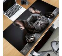 Alfombrilla Ratón Escritorio XXL 600x300x2 mm, Animales Perros Alfombrilla Escritorio Gaming con Bordes Reforzados, Protector de Mesa Antideslizante para Teclado y Ratón, Oficina y Juego
