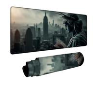 Alfombrilla Ratón Estatua de la Libertad Alfombrilla Ratón XXL 40 x 90 x 0.3cm Impermeable Mousepad Abstracto Bordes sellados Mayor precisión y Velocidad per Teclado Portatil Gaming Oficina DBYH-6231