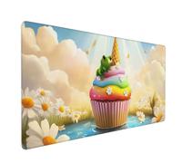 Alfombrilla Ratón Flor Mouse Pad Lindo Alfombrilla Ratón XXL 1200x400x3mm, Tamaño Grande, Bordes Cosidos, Impermeable, Base de Goma Antideslizante, Mejora la Precisión y la Velocidad, Gaming D-1030