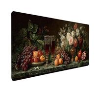 Alfombrilla Ratón Fruta, UVA Alfombrilla Escritorio 800x400x3mm, Mouse Pad con Bordes Cosidos, Protector Escritorio XXL Antideslizante, Accesorios Gaming, Desk Mat, para PC, Oficina, Gaming 2-7295