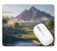 Alfombrilla Ratón Gaming 22 x 18 cm, Mouse Pad Lago con Impermeable y Antideslizante, Accesorios Alfombrilla de Ratón Montaña Mejora la Precisión y Velocidad, Oficina Casa, Regalo de Mujeres p1j-992