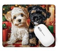Alfombrilla Ratón Gaming 42 x 35 cm, Mouse Pad Navidad con Impermeable y Antideslizante, Accesorios Alfombrilla de Ratón Animal Mejora la Precisión y Velocidad, Oficina Casa, Regalo de Mujeres p1j-11