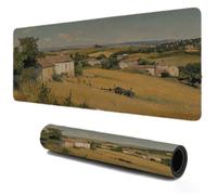 Alfombrilla Ratón Gaming 700x400, Mejora la Velocidad y la Precisión, Pueblo Planta Mouse Pad Base de Goma Antideslizante, Alfombrillas Raton de Oficina y Casa, Accesorio Gaming para Ratón Teclado S63