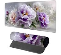 Alfombrilla Ratón Gaming 700x400x3mm Flor, Alfombrilla Escritorio XXL Planta, Protector Escritorio con Base de Goma Antideslizante, Mouse Pad con Bordes Cosidos, Desk Mat para Gamer, Oficina PC 5-1677