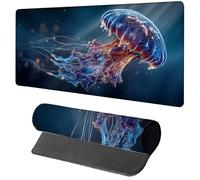 Alfombrilla Ratón Gaming 700x400x3mm OcéAno, Alfombrilla Escritorio XXL Animal, Protector Escritorio con Base de Goma Antideslizante, Mouse Pad con Bordes Cosidos, Desk Mat para Gamer Oficina J-1338