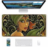 Alfombrilla Ratón Gaming Abstracto, Alfombrilla Ratón XXL 1200x600x3mm, Mouse Pad con Bordes cosidos, Tapete Escritorio con Base de Goma Antideslizantek, Accesorios Gaming, Regalo Mujer, Mujer 3-9313