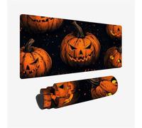 Alfombrilla Ratón Gaming Calabaza Alfombrilla Ratón XXL 1600x800x3mm, Miedo Impermeable Mouse Pad Mejora La Precisión y La Velocidad, Base de Goma Antideslizante, Mousepad para Oficina, Model 565