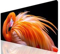 Alfombrilla Ratón Gaming Flamingo XXL, Alfombrilla Ratón Amarillo Base Antideslizante de Caucho Tapete Escritorio, Mouse Pad Gaming Mejora la Precisión Velocidad para Juegos Oficina, Regalo a-970