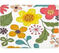 Alfombrilla Ratón Gaming, Flor Mouse Pad con Bordes Cosidos, Base de Goma Antideslizante Alfombrilla de Ratón, Mejora la Precisión, Mousepad para Oficina, Regalos (300x350x3mm Hojas (4)) qw-168